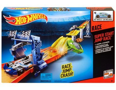 Hot Wheels Závodní dráha s dvěma skoky - BGJ25