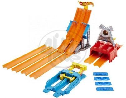 Hot Wheels Závodní dráha s dvěma skoky - Štafeta