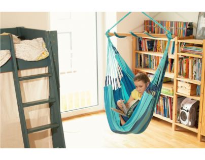 La Siesta Hojdacia sedačka Habana Basic Stripes 33lagoon