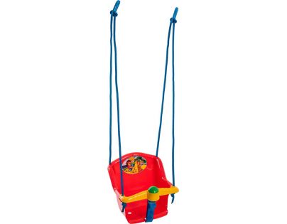Hojdačka Baby s pískátkem nosnosť 20 kg červená