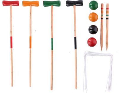 Hra Kroket drevo pre 4 hráčov v krabici
