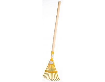 Hrable planžetové žlté s násadou 80 cm