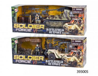 CHAP MEI 393005 - Soldier Force - Hrací set Bojiště - Samohybné dělo