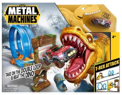 Hracia sada s dráhou, T-Rexom a kovovým autíčkom