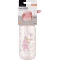 Hrnček so silikónovým náustkom 450ml 12m+ Music Fest Pink 4