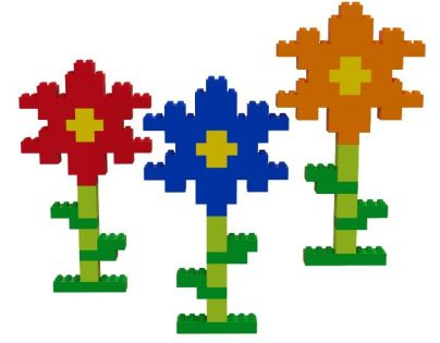 Hubelino Guličkové dráha - kocky farebné 120 ks