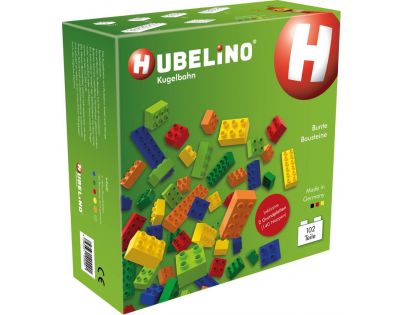 Hubelino Guľôčková dráha barevné kocky 102 ks