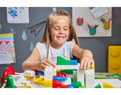 Hubelino Guľôčková dráha Set s kostkami Anniversary 525 ks