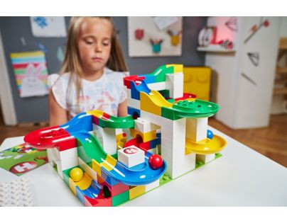 Hubelino Guľôčková dráha Set s kostkami Anniversary 525 ks