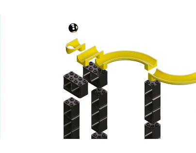 Hubelino Pi Guličkové dráha - set s kockami XL 246 ks