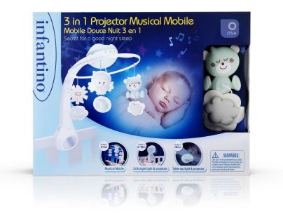 Infantino Hudobný kolotoč s projekciou 3v1 Sage