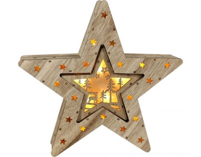 Marimex Hviezda 2v1 10+6 LED Nature
