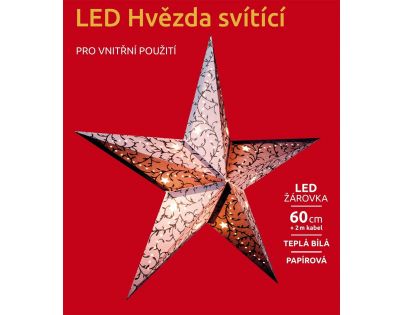 Marimex Hviezda svietiaca LED papierová