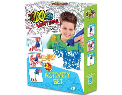IDO3D Vertical 2 pera Modrá a oranžová