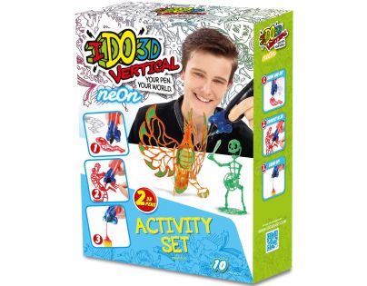 IDO3D Vertical 2 pera Neonově zelená a neonově oranžová