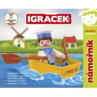 Igráček Námorník - figúrka s lodičkou 4