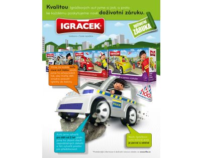 IGRÁČEK 23019 - Záchranář se sanitkou a doplňky