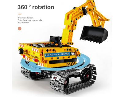 IM-Master Stavebnica 2 v 1 Bager a robot  342 dielikov