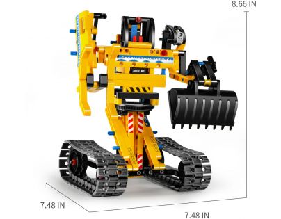 IM-Master Stavebnica 2 v 1 Bager a robot  342 dielikov