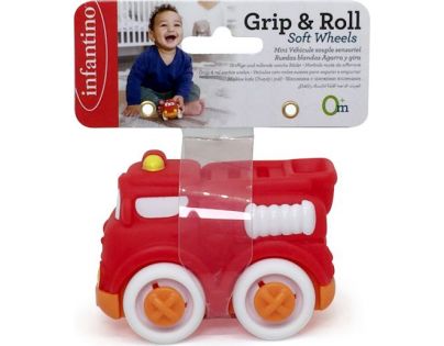 Infantino Autíčko Soft Wheels hasičské auto