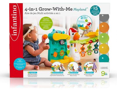 Infantino Hrací pult s loptičkami 4v1 Grow with Me