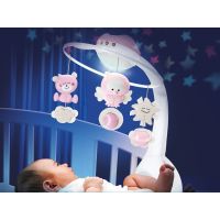 Infantino Hudobný kolotoč s projekciou 3v1 Dusty Pink 5