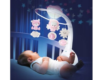 Infantino Hudobný kolotoč s projekciou  3v1 ružový - Poškodený obal