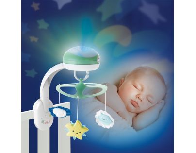 Infantino Hudobný kolotoč s projekciou 3v1 zelený