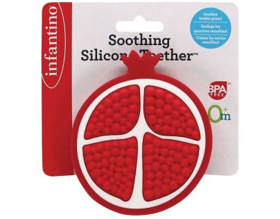 Infantino Hryzátko silikónové Granátové jablko