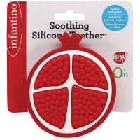 Infantino Hryzátko silikónové Granátové jablko 3