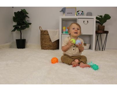 Infantino Loptičky s textúrami Super Soft 6 ks