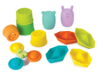 Infantino Sada hračiek do kúpeľa Spin, Squirt & Sail