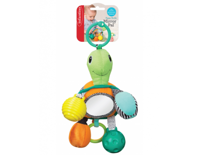 Infantino Závesná korytnačka so zrkadlom a loptičkami