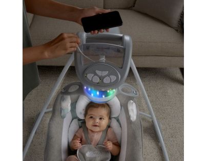 Ingenuity Hojdačka veľká s kolotočom a adaptérom Pemberton™ 2v1 do 9 kg
