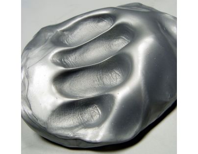 Inteligentní plastelína Zářívá stříbrná (metalická)