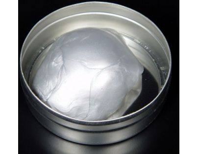 Inteligentní plastelína Zářívá stříbrná (metalická)