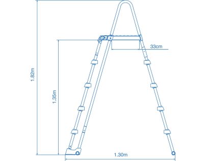 Intex 28077 Bazénový rebrík - Poškodený obal