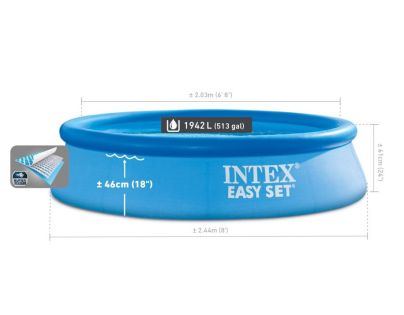 Intex 28108 Bazénový set s filtráciou 2,44 m x 61 cm