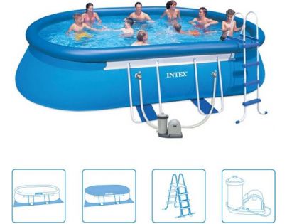 Intex 28194 Bazén ovál s konstrukcí 610 x 366 x 122 cm