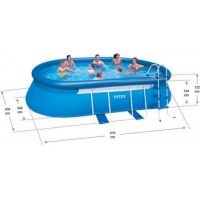 Intex 28194 Bazén ovál s konstrukcí 610 x 366 x 122 cm 2