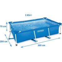 Intex 28272 Bazén obdĺžnikový s konštrukciou 300 x 200 x 75 cm - Poškodený obal 2
