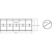 Intex 28332 Bazén s tvrzeným rámem 549 cm x 132 cm 6