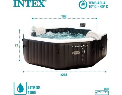 Intex 28462 Vírivý bazén PureSpa Bubble Jet Deluxe 218 x 71 cm