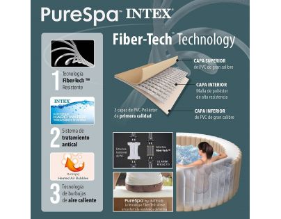 Intex 28462 Vírivý bazén PureSpa Bubble Jet Deluxe 218 x 71 cm