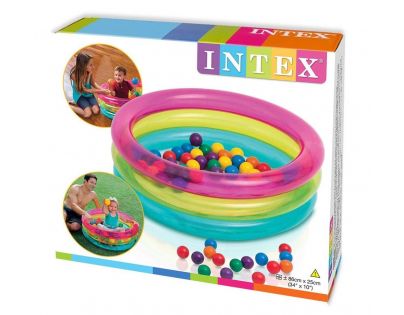 Intex 48674 Nafukovací bazén 86 x 25 cm s loptičkami