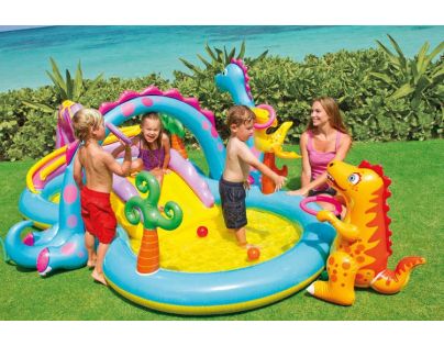 Intex 57135 Hracie centrum Dinosaurus 333x229 cm - Poškodený obal