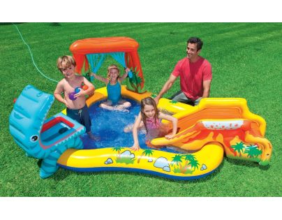 Intex 57444 Bazénové hracie centrum Dinosaurus 249 x 191 x 109 cm - Poškodený obal