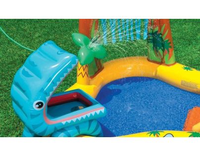 Intex 57444 Bazénové hracie centrum Dinosaurus 249 x 191 x 109 cm - Poškodený obal