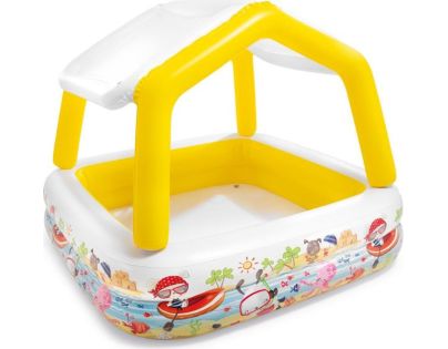 Intex 57470 Bazén Oceán sa strechou 157 x 157 cm žltý - Poškodený obal