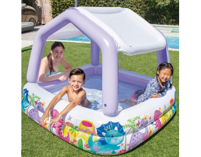 Intex 57470 Bazén Oceán sa strechou 157x157cm fialový